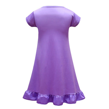 Película Cruella Niños Pijama Vestido falda Cosplay Disfraz Halloween 3D Impreso Carnaval Traje